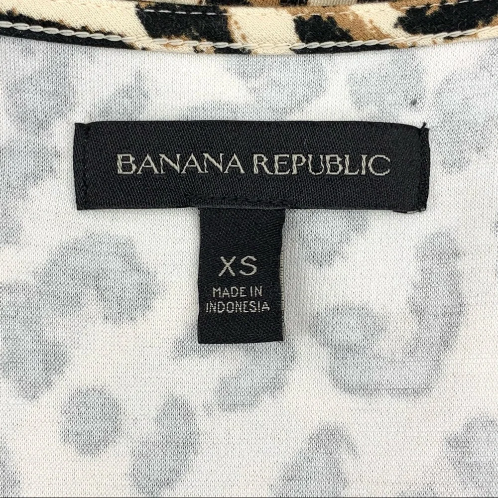 Banana Republic Leopard Print Wrap Knit Dress XS - Picture 10 of 12